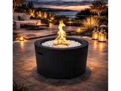 Best Brasero de bioetanol RODI redondo para uso interior y exterior, diámetro 47,5 cm Chimenea|Chimenea