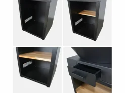 Discount Braséro con parrilla de cocción y almacenamiento de leña, 81.5cm Brasero
