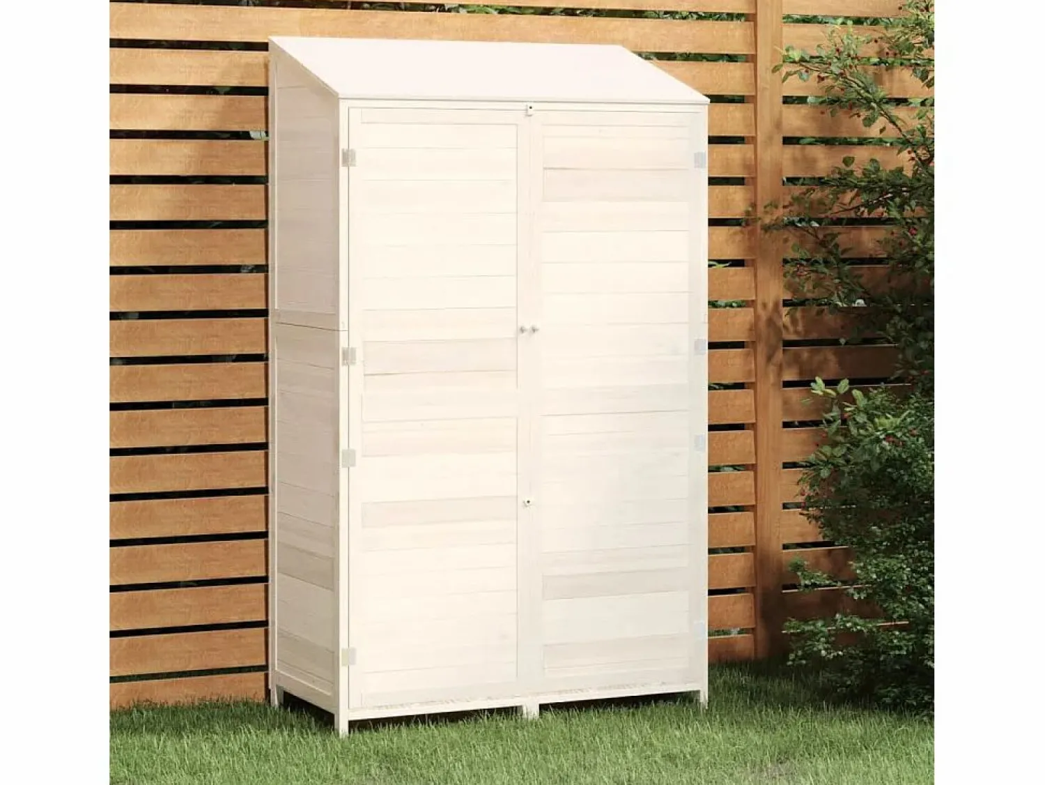 Hot Bristol Cobertizo de jardín madera maciza abeto 102x52x174,5cm Caseta De Jardín