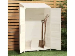 Hot Bristol Cobertizo de jardín madera maciza abeto 102x52x174,5cm Caseta De Jardín