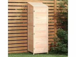 Clearance Bristol Cobertizo de jardín madera maciza de abeto 55x52x174,5 cm Caseta De Jardín