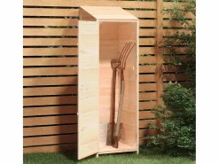 Clearance Bristol Cobertizo de jardín madera maciza de abeto 55x52x174,5 cm Caseta De Jardín