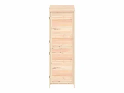 Clearance Bristol Cobertizo de jardín madera maciza de abeto 55x52x174,5 cm Caseta De Jardín