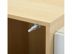 Outlet Buffé brillante 140x35x81 cm - con 2 puertas - con 4 cajones - MDF - blanco Aparador