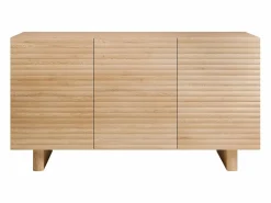 Vente-unique Buffet con 3 puertas de MDF - Color: Natural - LUDIMA Color natural claro