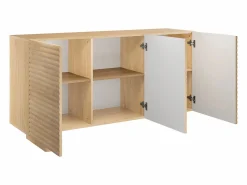 Vente-unique Buffet con 3 puertas de MDF - Color: Natural - LUDIMA Color natural claro