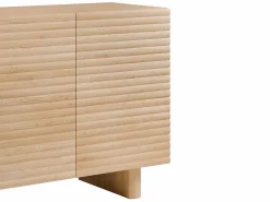 Vente-unique Buffet con 3 puertas de MDF - Color: Natural - LUDIMA Color natural claro
