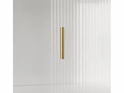 Hot Buffet de cocina 120×35×167 cm - con iluminación LED - 1 cajón y 5 puertas - estantes ajustables - Aparador De Cocina