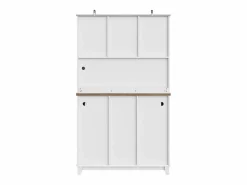 Online Buffet de cocina con LED - Alto 180cm - gran espacio de almacenamiento - & Natural Aparador De Cocina