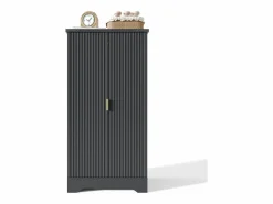 Outlet Buffet de cocina moderno 60,5x40x120cm - con luz detector LED - con 2 puertas y un portaespecias - Aparador De Cocina