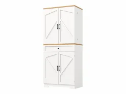 Outlet Buffet de cocina moderno 80x40x180 cm - 4 puertas + 1 cajón - mueble alto - MDF - Aparador De Cocina