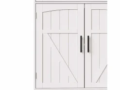 Outlet Buffet de cocina 110x38x180 cm - 5 puertas y 1 cajón - estante para especias - con iluminación LED y toma de corriente - Aparador De Cocina