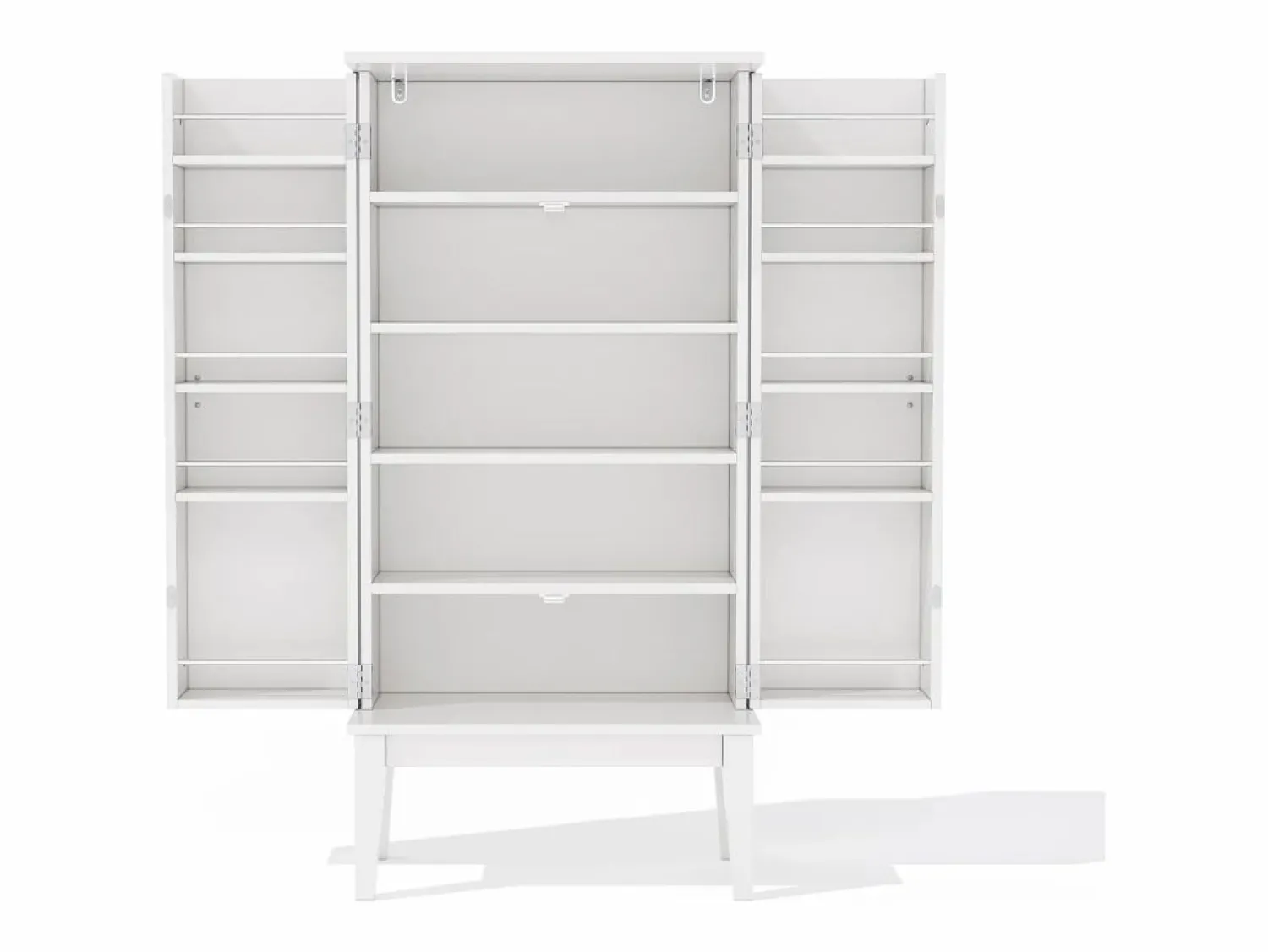 Buffet de cocina 59x30x120cm - 2 puertas de almacenamiento con estantes - estilo retro - Aparador De Cocina