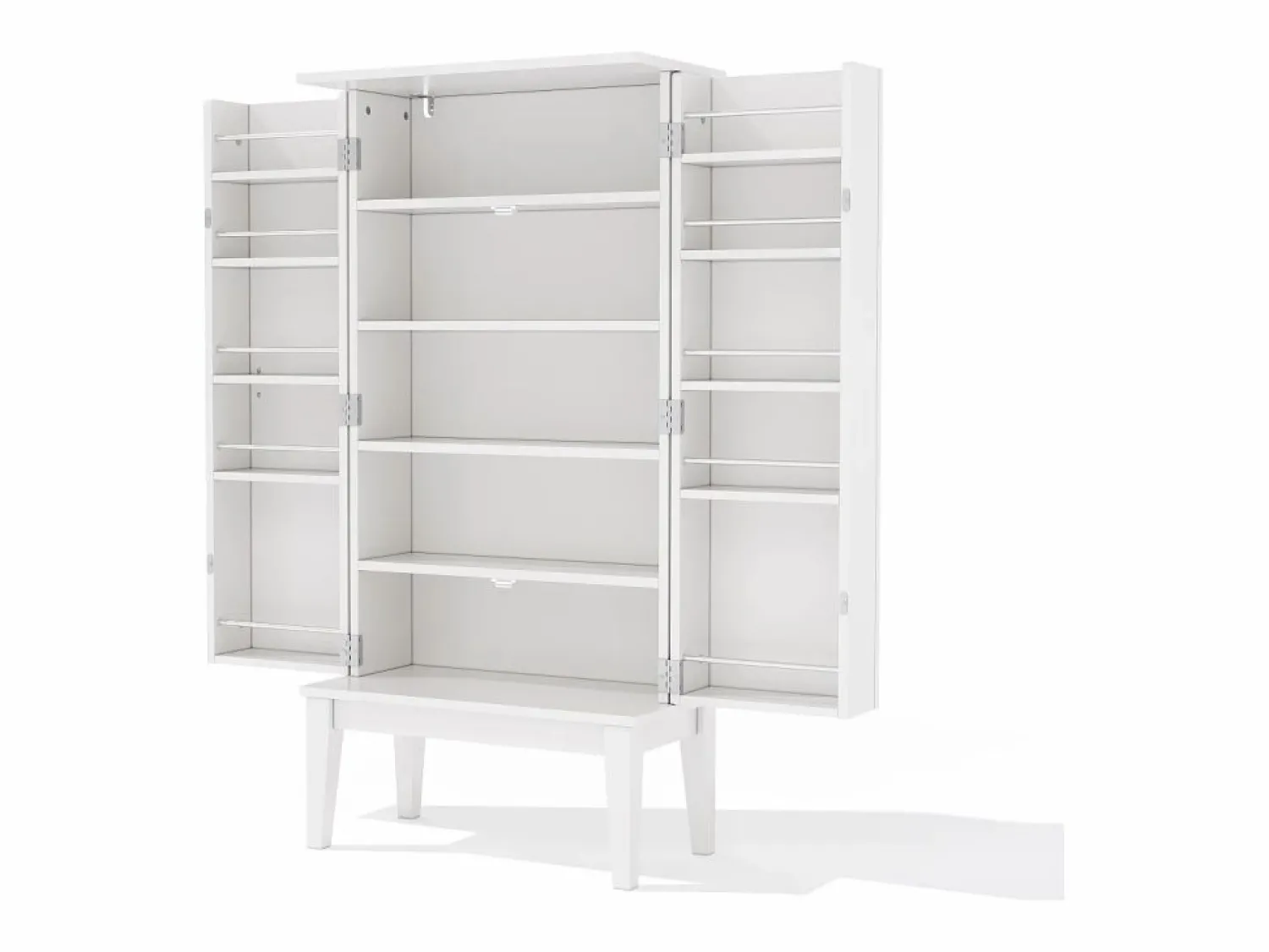 Buffet de cocina 59x30x120cm - 2 puertas de almacenamiento con estantes - estilo retro - Aparador De Cocina