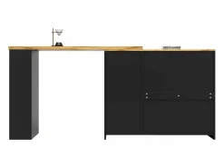 ModernLuxe Buffet、Mueble de barra corrediza de MDF - Con LED y gamas varias -