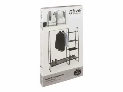 5five Burro de Ropa 1 Barra 4 Estantes Metal 150x102 cm