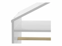 Clearance Atmosphera for Kids Burro Ropa Infantil con Ruedas Melamina 81 cm Blanco