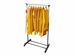 Burro/perchero con ruedas inox/ 90/160x80x42 cm Negro