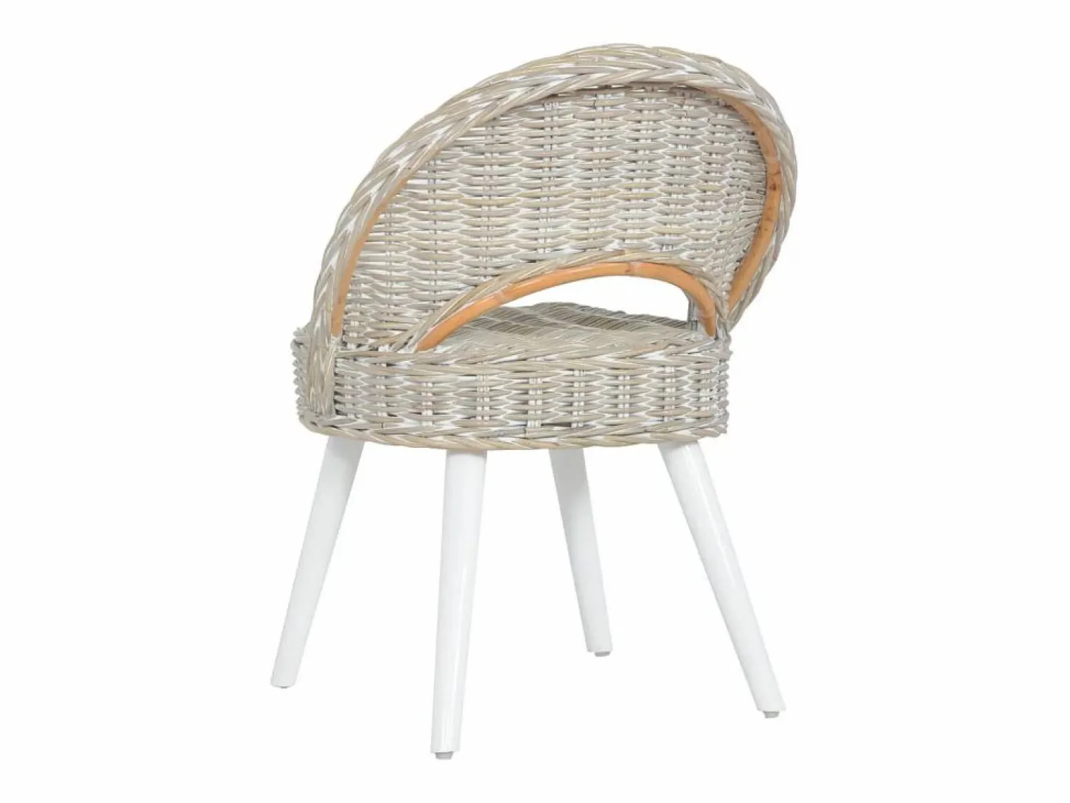 Outlet Clicnbuy Butaca de ratán kubu Blanco