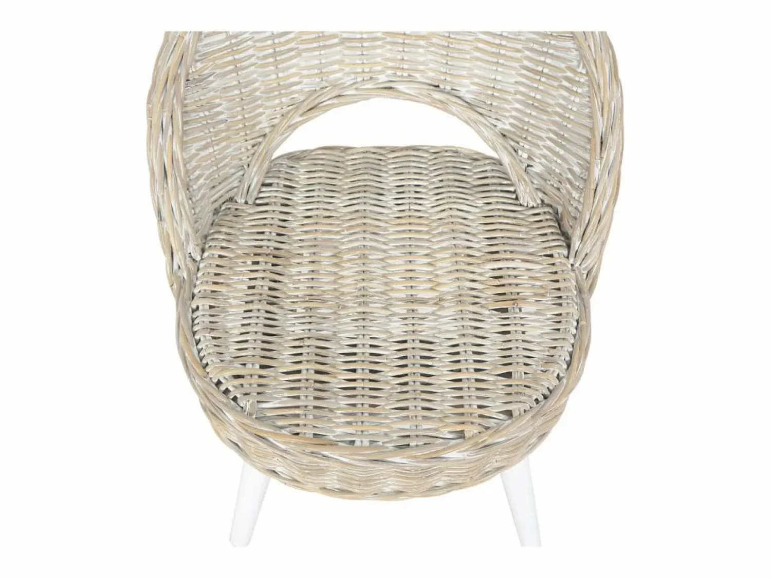 Outlet Clicnbuy Butaca de ratán kubu Blanco