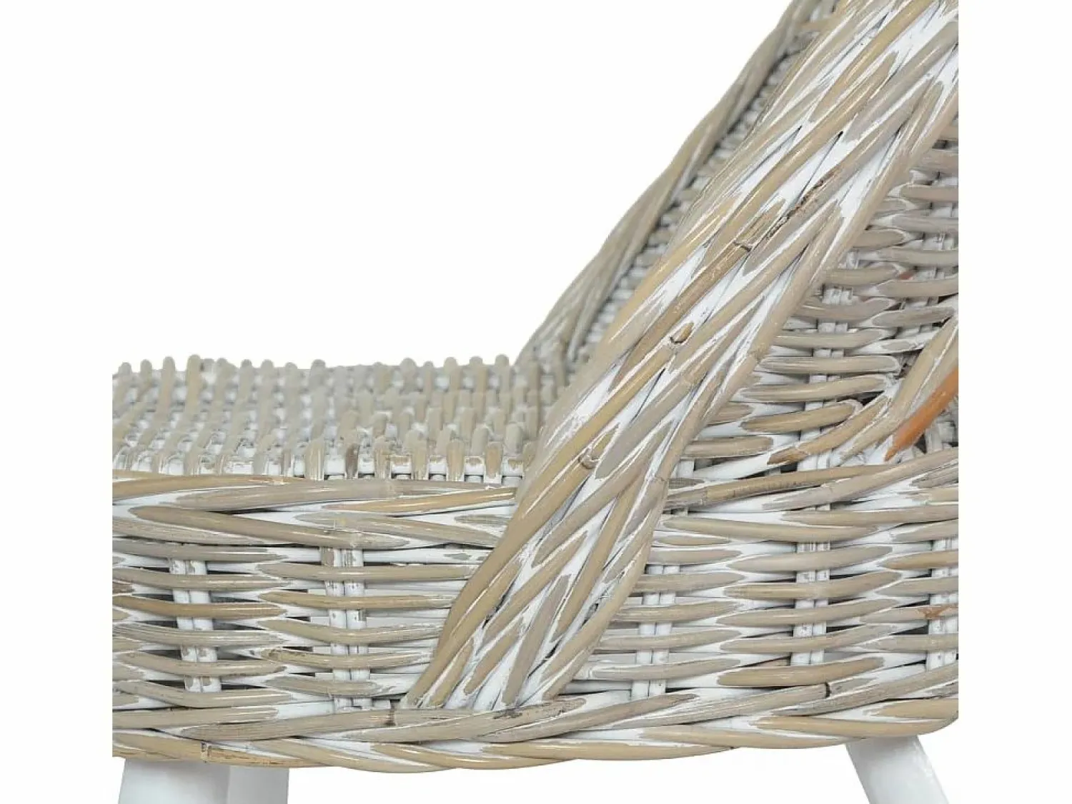 Outlet Clicnbuy Butaca de ratán kubu Blanco