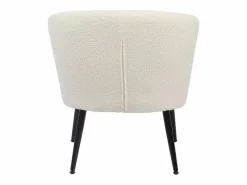 Best Butaca Melrose respaldo circular blanco 70x66x64 cm Sillón