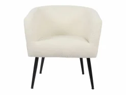 Best Butaca Melrose respaldo circular blanco 70x66x64 cm Sillón