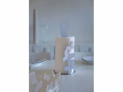 Butterfly - Portarrollos de papel de acero, para 3 rollos, diseño moderno, Fabricado en Italia