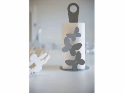 Butterfly - Portarrollos de papel de acero, para 3 rollos, diseño moderno, Fabricado en Italia