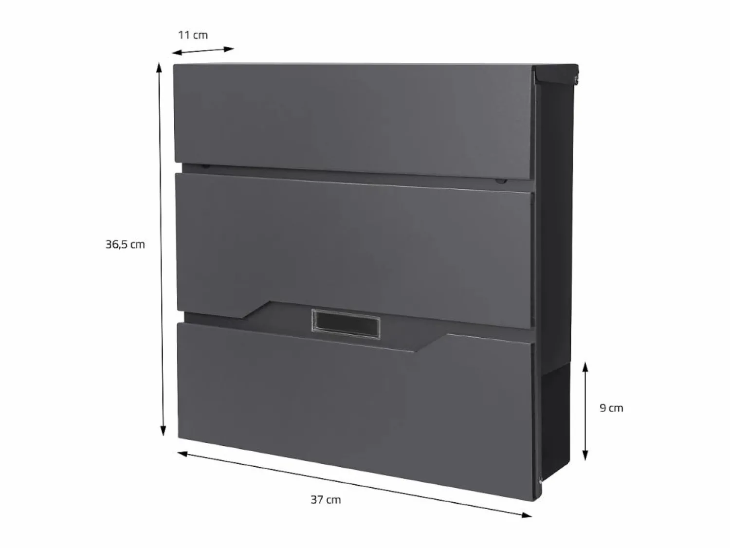 Sale ML-DESIGN Buzón correos en pie antracita casillero depósito periódico cartas soporte 170cm Gris antracita