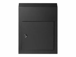 Buzón para Dejar Llaves a Través de la Puerta de SucceBuy de 30.5x15.2x40.6cm con Cerradura con Llave, Color Buzón