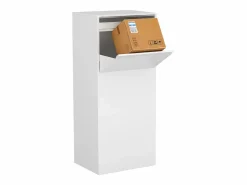Vente-unique Buzón para paquetes -An.45 x Prof.35 x Al.105 cm - COLIBRI Blanco