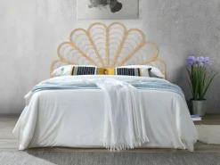 Outlet Vente-unique Cabecero 140 cm de ratán color natural FLOSIA Color natural claro