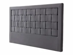 New Vente-unique Cabecero 140 cm Terciopelo oscuro. JENNA Gris