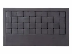 New Vente-unique Cabecero 140 cm Terciopelo oscuro. JENNA Gris