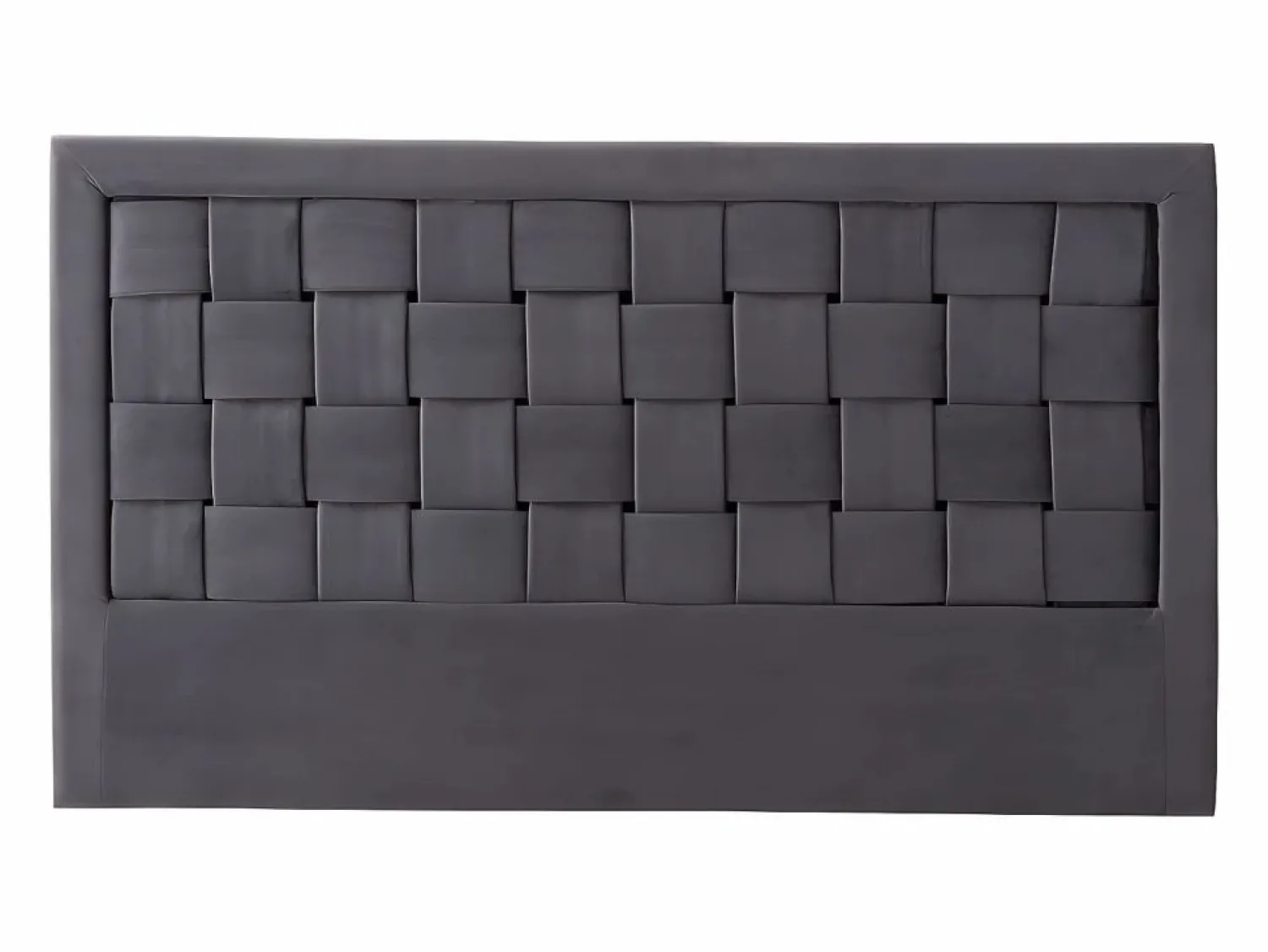 New Vente-unique Cabecero 140 cm Terciopelo oscuro. JENNA Gris