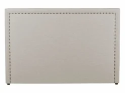 Discount Vente-unique Cabecero acabado con tachuelas 190 cm en tela efecto lino - ALVISE Beige