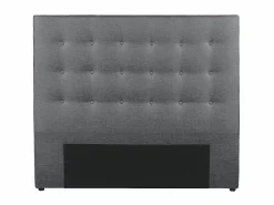 Outlet Vente-unique Cabecero capitoné FRANCESCO - 140 cm - Tela color Gris