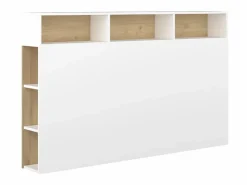 Vente-unique Cabecero con compartimentos 160 cm color y roble. NASTIA
