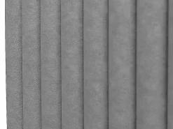 Vente-unique Cabecero con costuras verticales 160 cm tela SARAH Gris