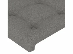 Clicnbuy Cabecero con LED de tela oscuro 100x5x78/88 cm