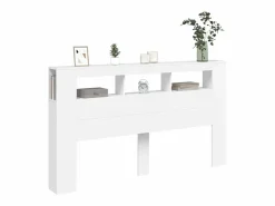 New Cabecero con LED madera de ingeniería 180x18,5x103,5 cm Cabecero Y Puente De Cama