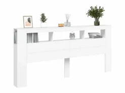 vidaxl Cabecero con LED madera de ingeniería 220x18,5x103,5 cm