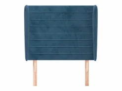 Cabecero con orejas de terciopelo oscuro 103x23x118/128 cm Cabecero Y Puente De Cama