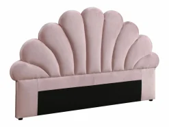 Vente-unique Cabecero concha 160 cm en terciopelo - MOANA