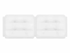 Clicnbuy Cabecero de cama acolchado cuero sintético 140 cm