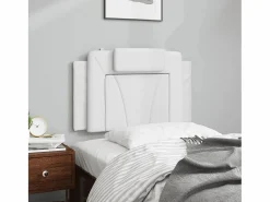 Clicnbuy Cabecero de cama acolchado cuero sintético 80 cm