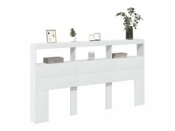 vidaxl Cabecero de cama con LED 180x17x102 cm
