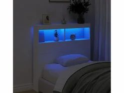 Hot Cabecero de cama con LED 100x17x102 cm Cabecero Y Puente De Cama