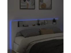 Cabecero de cama con LED 220x16,5x103,5 cm ES476433